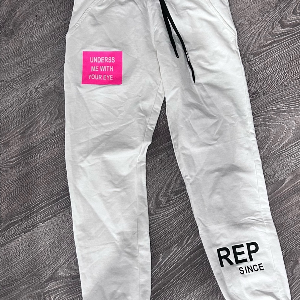 Replay White Joggers